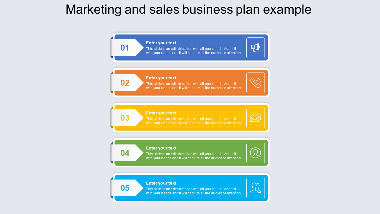 Free - The Best Marketing and Sales Business Plan Example Slides